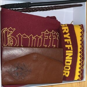 Gryffindor and Harry Potter themed second hand handmade gift box